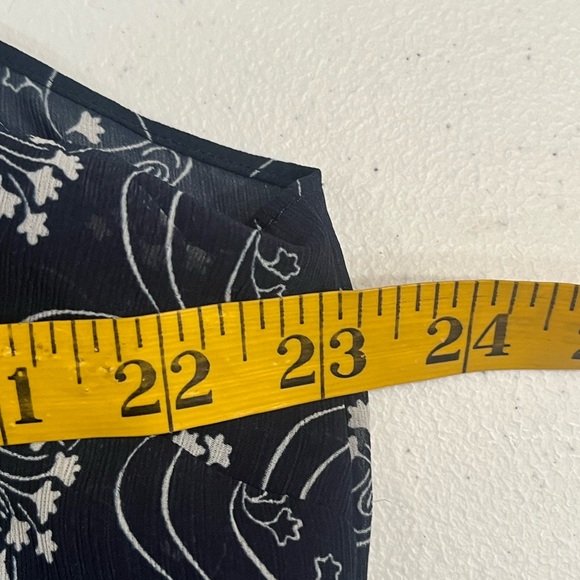 J. Crew Cap sleeve top in blue and white size XXL - Picture 9 of 10